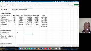 FAC3764 Carter Ltd IAS19 Employee Benefits  Bonuses amp Leave Accrual [upl. by Joselow]