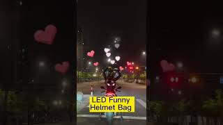 Awesome rider motorcycle backpack with DIY led screen [upl. by Waverly]