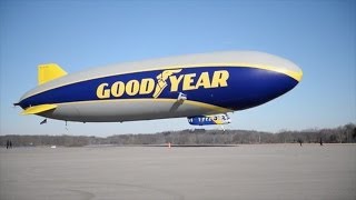 Goodyear Blimp takes first flight [upl. by Analihp]