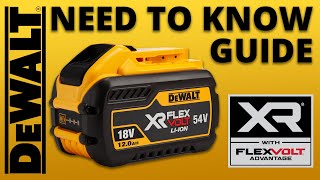 3 Things you NEED to Know about DeWALT XR FlexVolt Batteries  Toolstop Guide [upl. by Nylessej601]