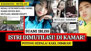 SILUMAN KELUARGA VIRAL KARAWANG KISAH NYATA  SU4MI PTONG K3PALA I5TRI MINTA MOBIL [upl. by Lynch]