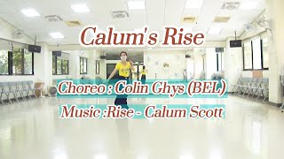 Calums Rise Line Dance  Colin Ghys BEL [upl. by Llerrehs952]