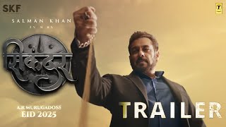 SIKANDAR HINDI TRAILER  Salman Khan Rashmika M  Suniel Shetty  A R Murugadoss  2025 [upl. by Leva]