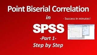 Point Biserial Correlation in SPSS Part 1 [upl. by Asnarepse85]