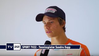 SPORT TV22 Tennisspieler Sandro Kopp  Training Seefeld [upl. by Eryn]