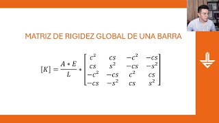 Deducción de la Matriz de Rigidez Global  Armaduras [upl. by Kciredes167]