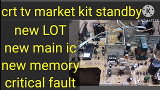 crt tv market kit standby problem [upl. by Atiuqiram]