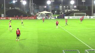 FC Bayern Team Training Tactical Session Doha 2014  2 [upl. by Airotcivairam]