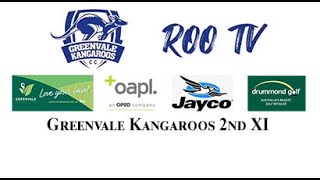 Rd 8 Greenvale Kangaroos 2nd XI v Essendon 2nd XI [upl. by Varrian]