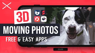 3D Stereoscopic MOVING PHOTO Effect on iPhone  2020 Free AppsDazzcam Alternative [upl. by Edward]