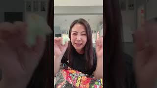 Pickle with Chamoy Cotton Candy review We’re too old to enjoy 😅 [upl. by Rodmun785]