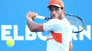 Feliciano López v Guido Pella highlights 2R  Australian Open 2016 [upl. by Windham]