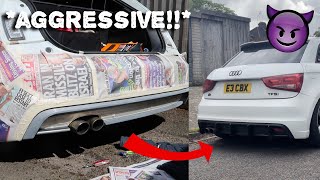 UPGRADING THE REAR DIFFUSER ON MY AUDI A1 AGGRESSIVE [upl. by Nagap]