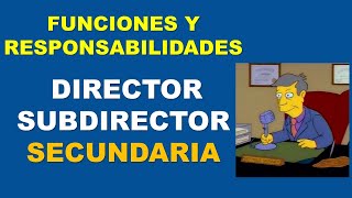 Funciones y responsabilidades del director y subdirector de educación secundaria  Acuerdo 97 y 98 [upl. by Esinart]