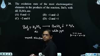 The oxidation state of the most electronegative elements in the products of the reactionampnbspB [upl. by Enitnelav]