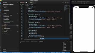 React Native Tutorial 39  React Native  Appearance [upl. by Aidualc]