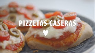 Pizzetas caseras  Cómo hacer pizzetas caseras paso a paso  Receta fácil [upl. by Feinleib]