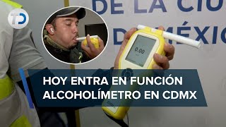 ¿Con cuántas chelas salgo positivo Así funciona el alcoholímetro en CdMx [upl. by Donoho]