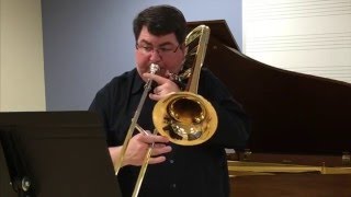 OMEA AllState Etude  TromboneEuphoniumBaritone Voxman p 48 C minor [upl. by Keraj]