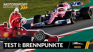 Lenktricks Kopien amp Co Brennpunkte der 1 Testwoche – Formel 1 2020 News [upl. by Shelba588]