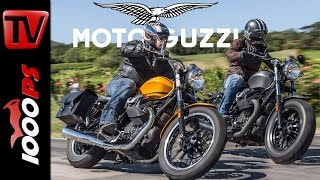 Moto Guzzi V9 Bobber Roamer Test 2016  Fazit Fahrverhalten Preis [upl. by Meehan]