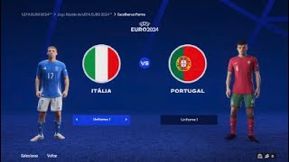 EAFC 24  Final Euro 2024  Itália x Portugal [upl. by Arnie]