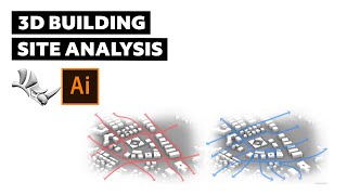 3D Site Analysis Diagrams with Rhino and Illustrator  Architecture Software Tutorials [upl. by Acirederf]