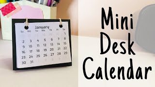 Mini Desk Calendar DIY  simple and easy [upl. by Egief]