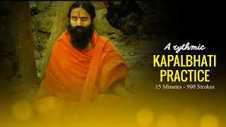 Rhythmic Music for Kapalbhati Practice  Baba Ramdev  Shining Forehead Breathing Exercise [upl. by Aanas]