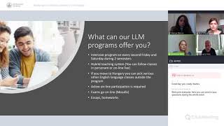 Introduction of the LLM programs at ELTE [upl. by Kcireddor]