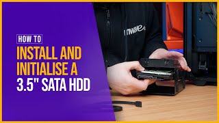 How to Install and Initialise a 35quot SATA HDD [upl. by Frasco402]