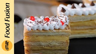 French MilleFeuille Dessert Recipe by Food Fusion [upl. by Idnarb]