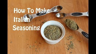 How To Make Homemade Italian Seasoning With Basil Thyme Oregano amp More  Rockin Robin Cooks [upl. by Moureaux221]