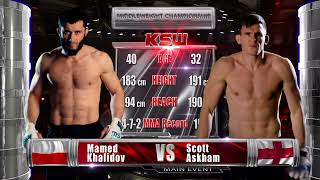 KSW Free Fight Mamed Khalidov vs Scott Askham 2 [upl. by Sherye714]