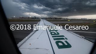 TRIP REPORT  ALITALIA  AIRBUS A320  Venice VCE to Rome Fiumicino FCO Thunderstorm at VCE [upl. by Remas873]