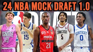 2024 NBA Mock Draft 10  Full 2 Rounds [upl. by Ardaid98]