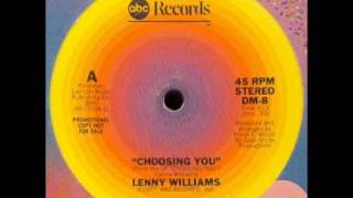 Lenny Williams  Choosing You Extended Paradise garage [upl. by Arima]