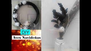 DIY  Búho y Pajarito para adornos navideños [upl. by Newhall]