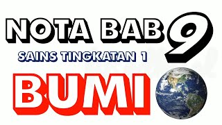 NOTA BAB 9 BUMI  SAINS TINGKATAN 1  ithink Map  Fred Kisel [upl. by Erick589]