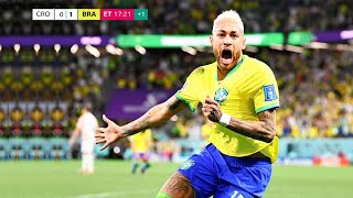 Neymar vs Croatia  English Commentary ● World Cup 2022 HD [upl. by Enrobso]