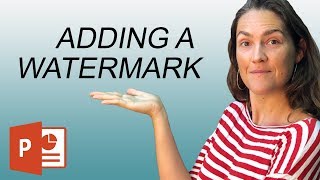 How To Add a Watermark in PowerPoint Draft or Confidential Stamp [upl. by Elston]