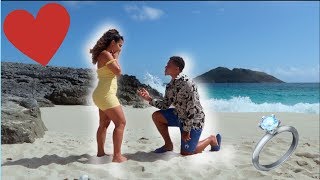 PROPOSING TO MY GIRLFRIEND ON A PRIVATE ISLAND  EMOTIONAL [upl. by Esilana683]