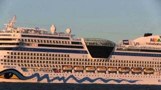 Cruise Liner  Highlights 2013  Hamburg Elbe Papenburg [upl. by Fredra]