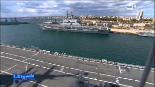 Marina Militare  Linea Blu 17 giugno La Portaerei Cavour e Taranto [upl. by Aineg578]