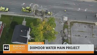 Groundbreaking Monday on Dixmoors new water main infrastructure [upl. by Nosreip]