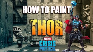 Sorastros Marvel Crisis Protocol Painting Guide Ep7  Thor [upl. by Zulaledairam591]