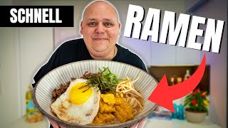 Nur aus Supermarkt Produkten Ramen kochen  Geht das 🤔 [upl. by Aisiram536]