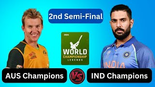 Australia Champions vs India Champions 2nd Semi Final  AUSC vs INDC Live [upl. by Albur]