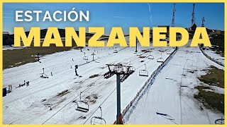 Como está la ESTACIÓN de Esquí de MANZANEDA este 2023 [upl. by Fortunia]