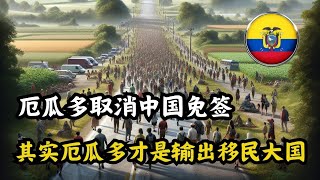 厄瓜多阻止中國人走線取消免簽，其實厄瓜多爾也是移民輸出大國 [upl. by Trumann583]